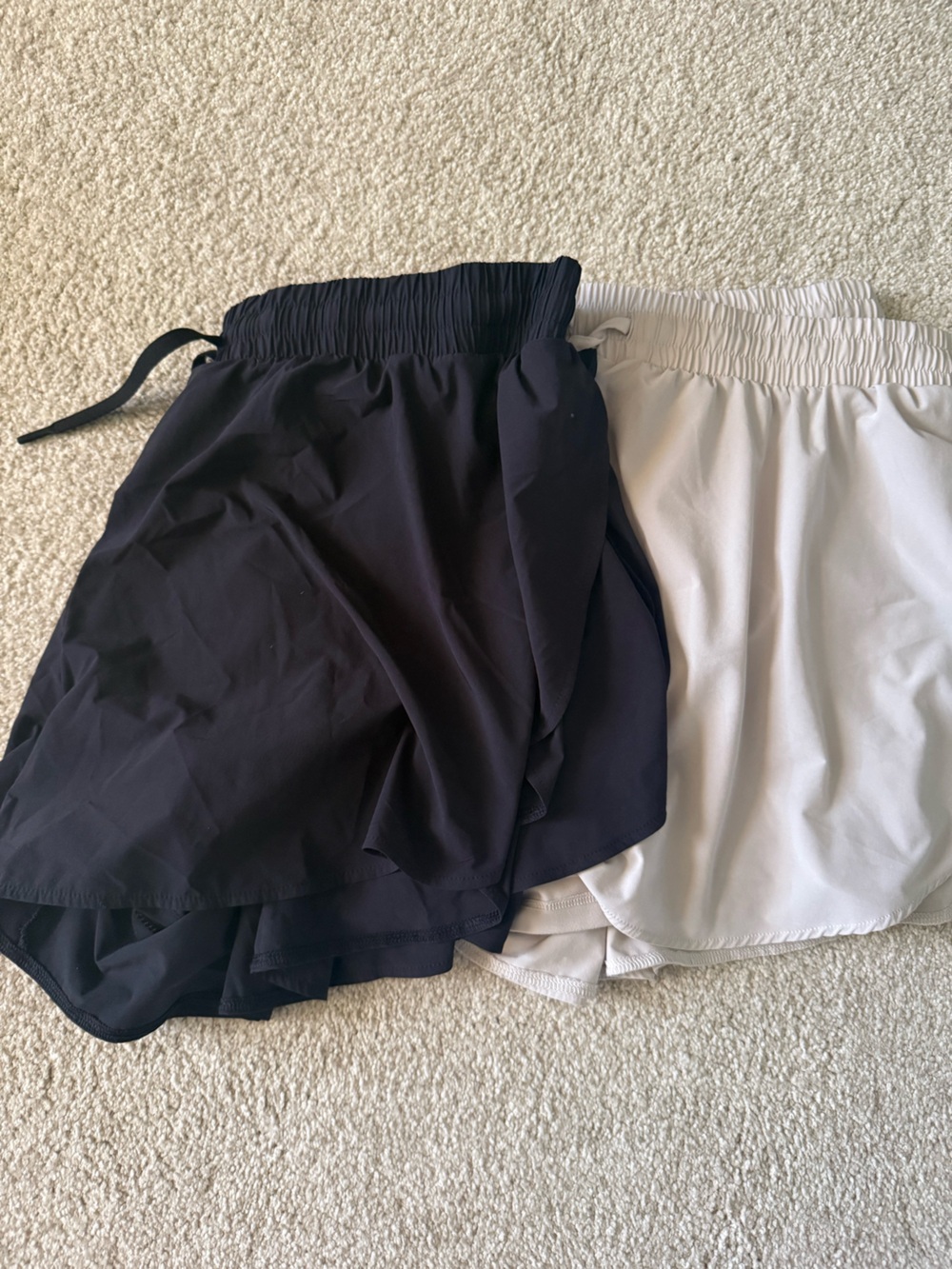 all in motion Women's Athletic Shorts - Black and Cream